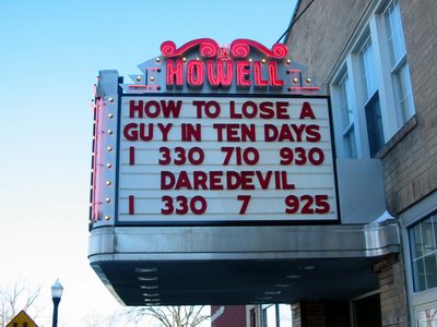 Howell Theatre - Recent Marquee Shot